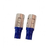 Set 2 becuri auto W5W/ T10- 10 Smd cu lupa