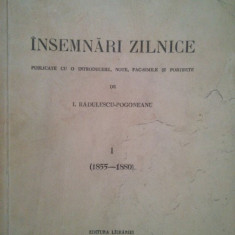 Titu Maiorescu - Insemnari zilnice, vol. I (1937)