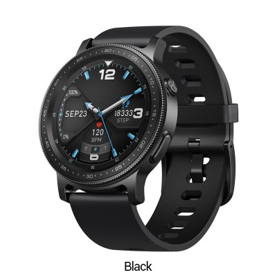 Ceas smartwatch Zeblaze GTR 2 NEGRU apelare prin bluetooth , display 1.3 inch TFT cu touch screen240 x 240 pixeli, baterie 230mAh foto