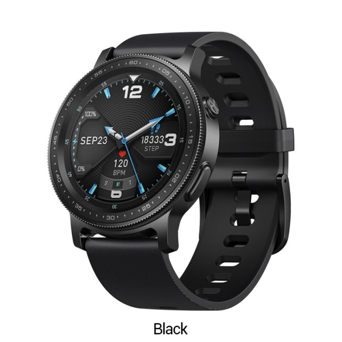 Ceas smartwatch Zeblaze GTR 2 NEGRU apelare prin bluetooth , display 1.3 inch TFT cu touch screen240 x 240 pixeli, baterie 230mAh