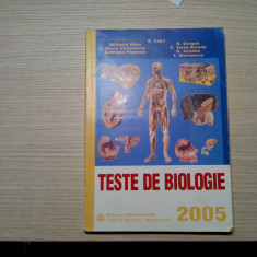 TESTE DE BIOLOGIE * Admiterea in Invatamantul Universitar Medical - G. Lupu 2005