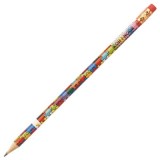 Creion grafit Koh-I-Noor, HB, corp rotund, cu guma de sters, model puzzle