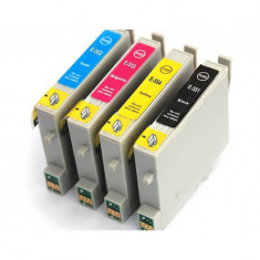 Set 4 cartuse compatibile Epson T0551 T0552 T0553 T0554