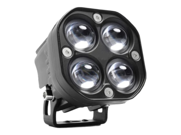 Proiector LED Off-Road cu Lupa 3 inch 3200LM, 2 Culori 6000K Alb/3500K Galben, IP68, Suport Reglabil, 50.000 Ore, ATV, SUV, Camion, Tractor, Utilaje,