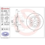Set disc frana Mazda Cx-3 (Dk) 01.15-, Spate, 281X9,5mm, plin, BREMBO
