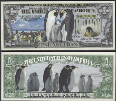 !!! SUA = FANTASY NOTE = PINGUINUL IMPERIAL - 2019 - UNC / SERIA WILDLIFE foto