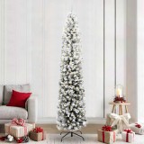 VidaXL Brad de Crăciun artificial Verde 240 cm PVC și oțel și plastic 3395049