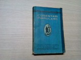 CUVANTARI POPULARE - C. Radulescu-Codin - Editura Ancora, 1909; 337 p.