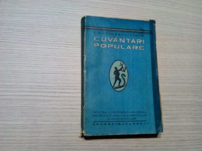 CUVANTARI POPULARE - C. Radulescu-Codin - Editura Ancora, 1909; 337 p. foto