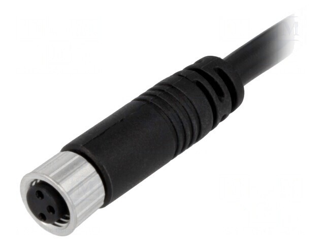 Conector M8 5m Mamă 3 PIN Drept cu Manșon și Cabluri