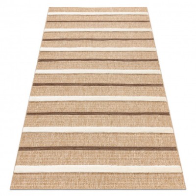 SPARK 0686A covor bej / cremă - Linii, sisal, structural, 160x220 cm foto