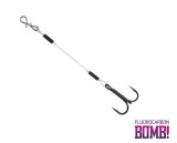 Montura Bomb Twisto Rigs Fluorocarbon 12 cm./ancora 1 set x 3 buc. - Delphin