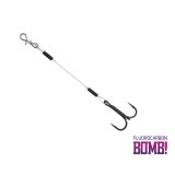 Montura Bomb Twisto Rigs Fluorocarbon 6 cm./ancora 6 set x 3 buc. - Delphin