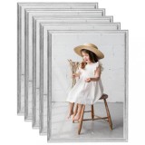 Cumpara ieftin Rame foto colaj pentru masă 5 buc., argintiu, 15x21 cm, MDF
