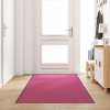 VidaXL Covoraș de intrare Roz și Negru 120 x 350 cm Poliamidă și PVC