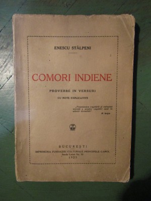 COMORI INDIENE - ENESCU STALPENI foto