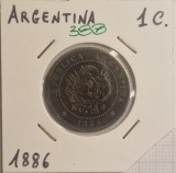 388 Argentina 1 centavos 1886, KM#33, buna, America Centrala si de Sud