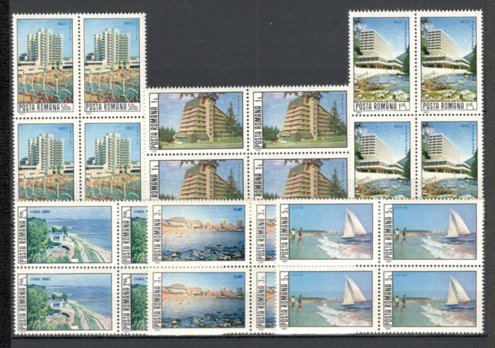 Romania.1982 Statiuni de odihna bloc 4 YR.736
