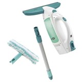 Set aspirator geam Leifheit Dry &amp;amp; Clean, Autonomie 35 Min, Alb