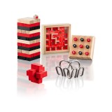 Joc de logica - Set mini jocuri, 5 in 1, Woodyland