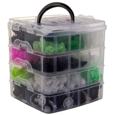 Set 470 buc cleme din plastic + 5 unelte foto