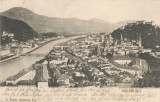 *Austria, poduri (8), Salzburg, c.p.i., circulata, 1905