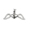 Pandantiv, jolie silver, argint 925, model inima cu aripi, pietre zirconiu, 25 x 15 mm, 1.4 g