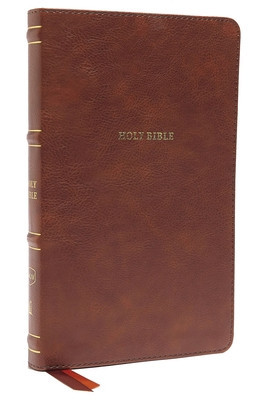 Nkjv, Thinline Bible, Leathersoft, Brown, Red Letter Edition, Comfort Print: Holy Bible, New King James Version foto