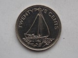 25 CENTS 2000 BAHAMAS-AUNC