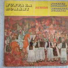 nunta la romani bihor orchestra crisana 2 lp dublu disc vinyl muzica folclor VG