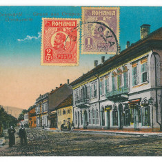 2372 - ORSOVA, street stores, Romania - old postcard - used