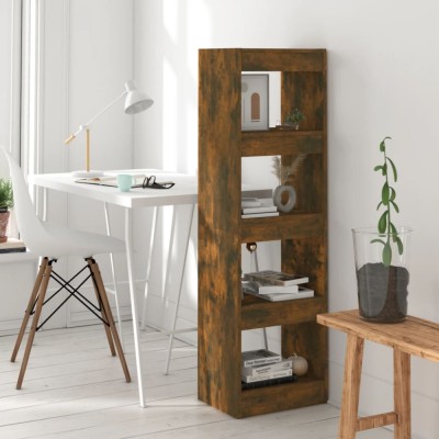 Bibliotecă/Separator de cameră, stejar afumat, 40x30x135 cm foto