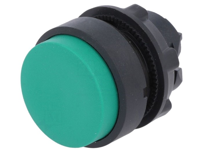 Comutator Apăsare 22mm Verde