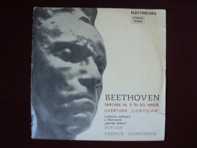 DISC VINIL - BEETHOVEN - SIMFONIA NR.5 + UVERURA CORIOLAN foto