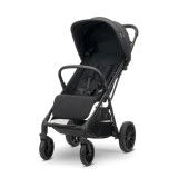 Carucior pentru copii, Lorelli Nuvella, pliere cu o mana, spatar reglabil, pana la 22 kg, Black