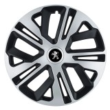 Set 4 Capace Roti 14 Inchi (R14) Raven Gri-Negru, Compatibile Cu Peugeot