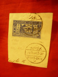 Timbru Egipt 1937 - Congresul Oftalmologilor Cairo ,val. 20M stampilat pe fragme