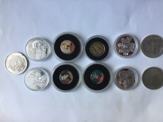 Monede si medalii romanesti placate cu argint si aur ( 11replici) foto