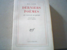 Max Jacob - DERNIERS POEMES ( en vers et en prose ) / Gallimard, 1961 foto