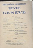 Revue de Geneve- revista in franceza, mai 1925