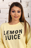 Hanorac galben Lemon Juice Bershka, M