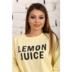 Hanorac galben Lemon Juice Bershka
