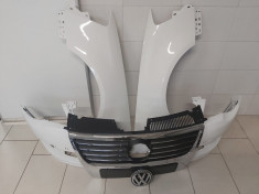 Bara+Aripa Fata+ Grila Radiator+Emblema OE VW Passat B6 05-11 LB9A Alb foto