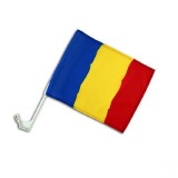 Steag tricolor auto, flippy, 45 cm x 30 cm, stegulet, drapel