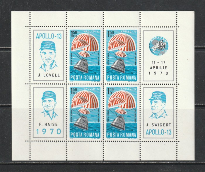 Romania 1970 - #733 Apollo 13 S/S 1v MNH