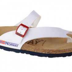 Papuci flip-flop Geographical Norway Sandalias Infradito Donna GNW20415-34 alb