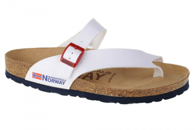 Papuci flip-flop Geographical Norway Sandalias Infradito Donna GNW20415-34 alb foto