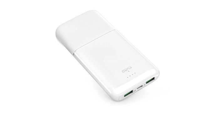 Powerbank Puro DAILY 10 PLUS 10000mAh 2x USBA / 1x USB-C 22.5W - alb