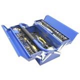 Trusa scule 64 piese cutie metalica rabatabila 48x24x21cm