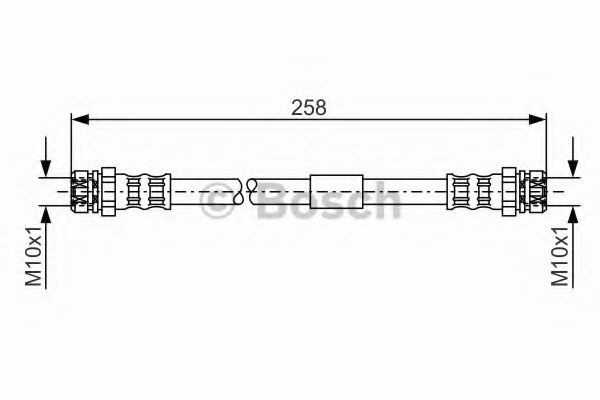 Conducta / cablu frana VW TOURAN (1T1, 1T2) (2003 - 2010) BOSCH 1 987 481 369